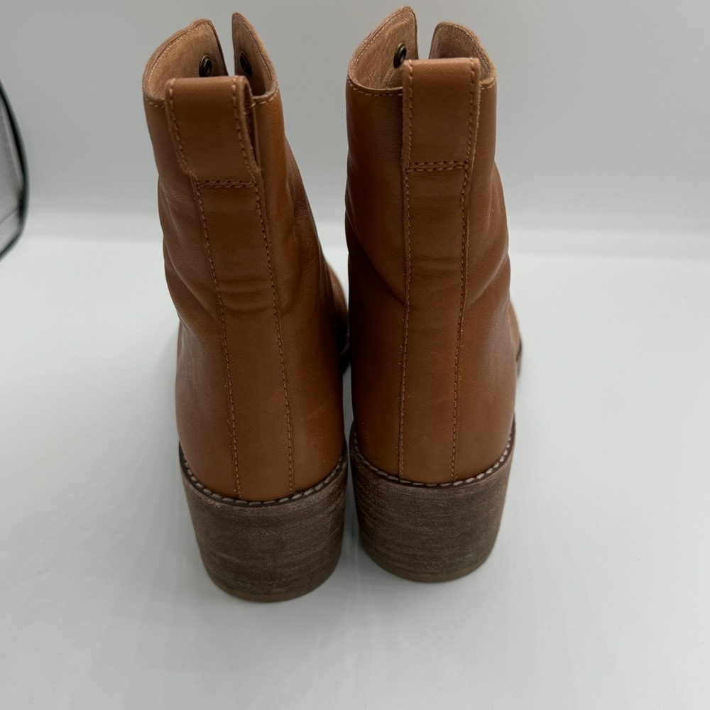 MADEWELL Patti Leather Lace-Up Boots Size 7 - Picture 2 of 6